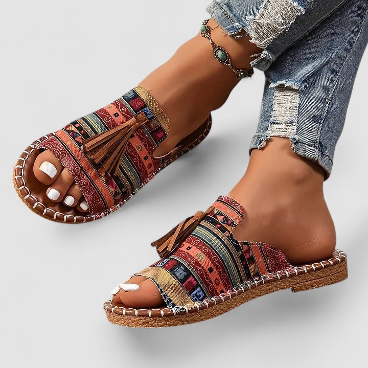 Leena - Bekväma och Platta Ortopediska Sandaler