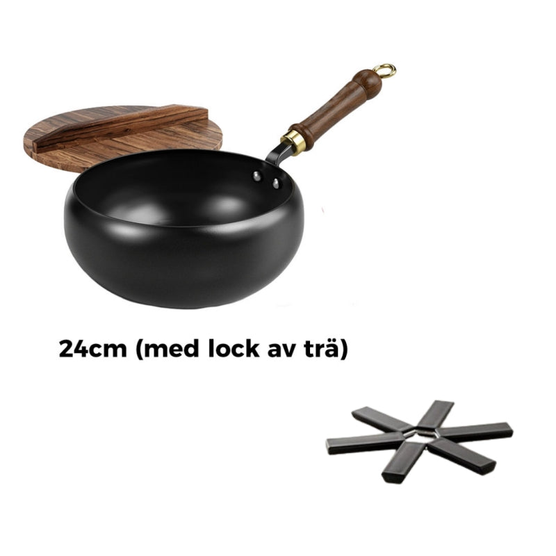 🎁🔥 Hållbar gjutjärnspanna – oemaljerad & presentklar!