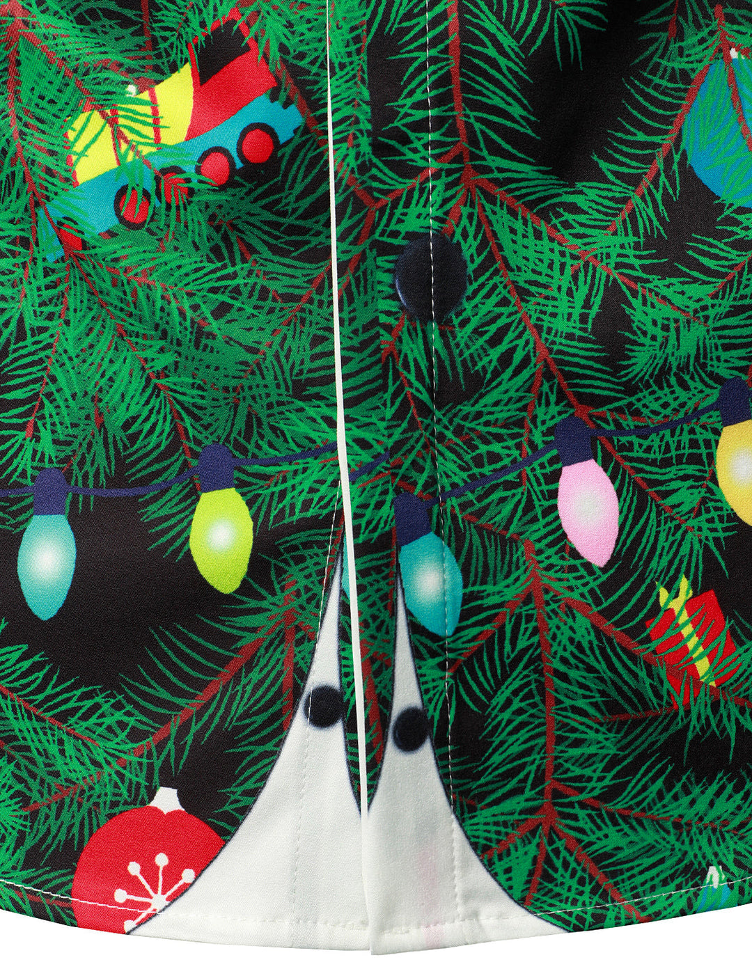 Herre Juletræ Camo Print Regular Fit Rolig Outfit Tematiserad Topp Långärmad Skjorta