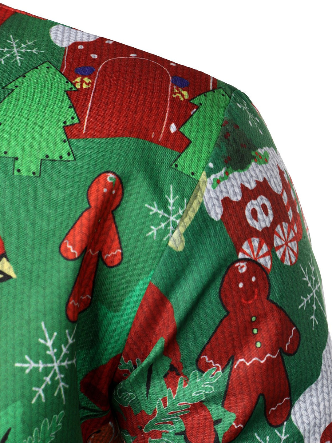 Herrens roliga juls outfits semester fest ful långärmad skjorta