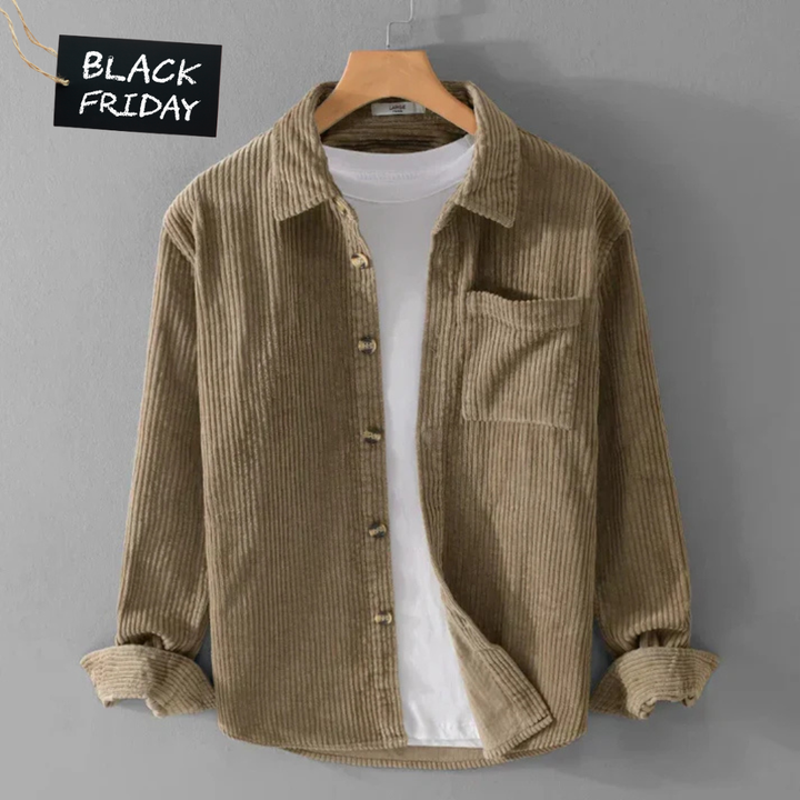 NordCord™ – Herrskjorta i Mjuk Manchestertyg