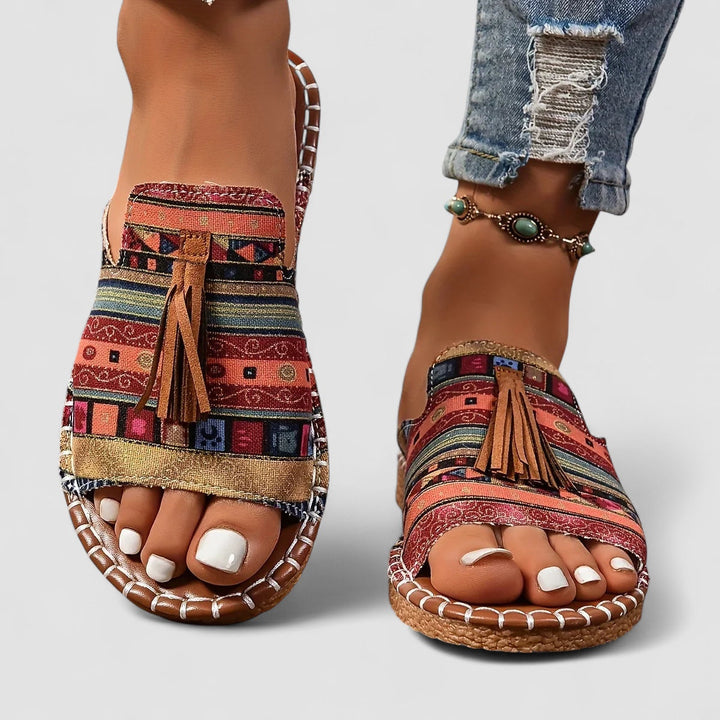 Leena - Bekväma och Platta Ortopediska Sandaler